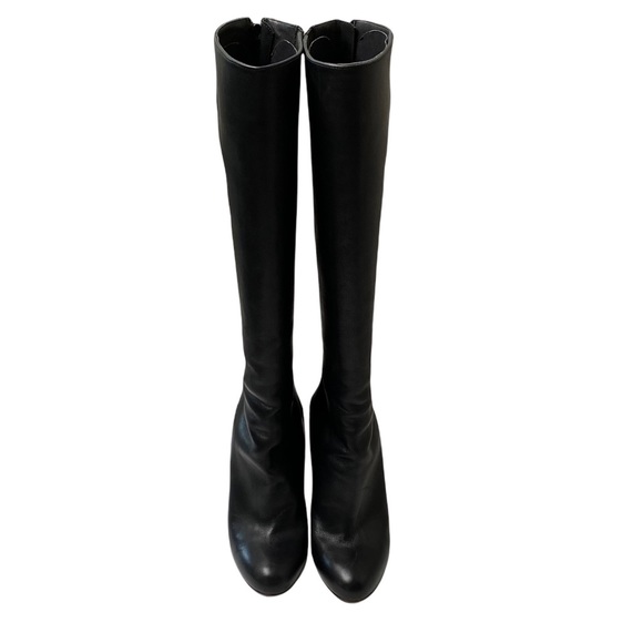 Christian Louboutin Alta Ariella Black Leather Knee High Boots 41 - Picture 16 of 16